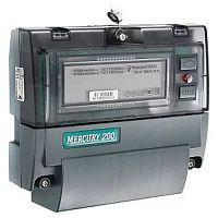 Счетчик электроэнергии 1Ф многотарифный Меркурий 200.02 60/5 Т1 D 230В ЖК картинка